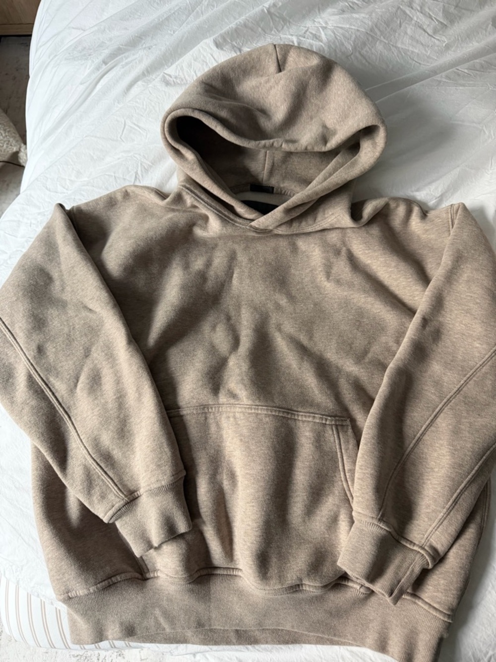 Abercrombie Beige Pullover Hoodie